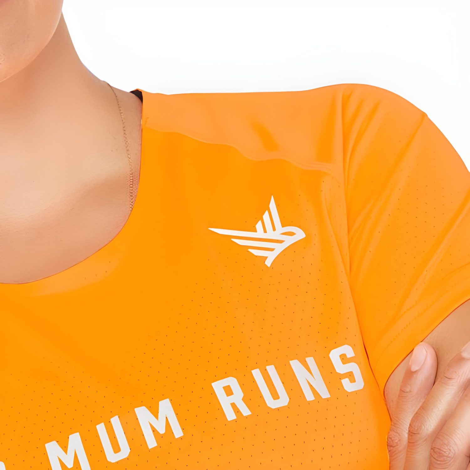 Alternative view of This Mum Runs Recycled T-Shirt (Vibrant Orange)
