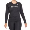 Runner Recycled Long Sleeve T-Shirt (Black)