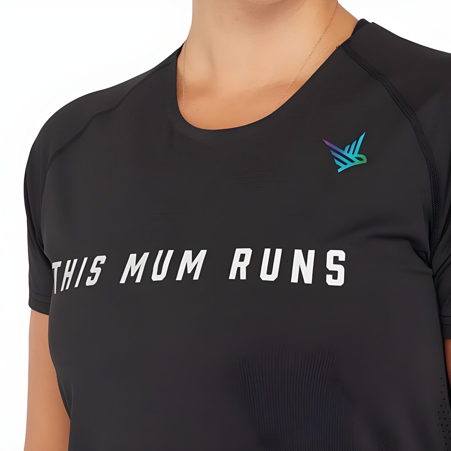 Alternative view of This Mum Runs Recycled T-Shirt (Black)