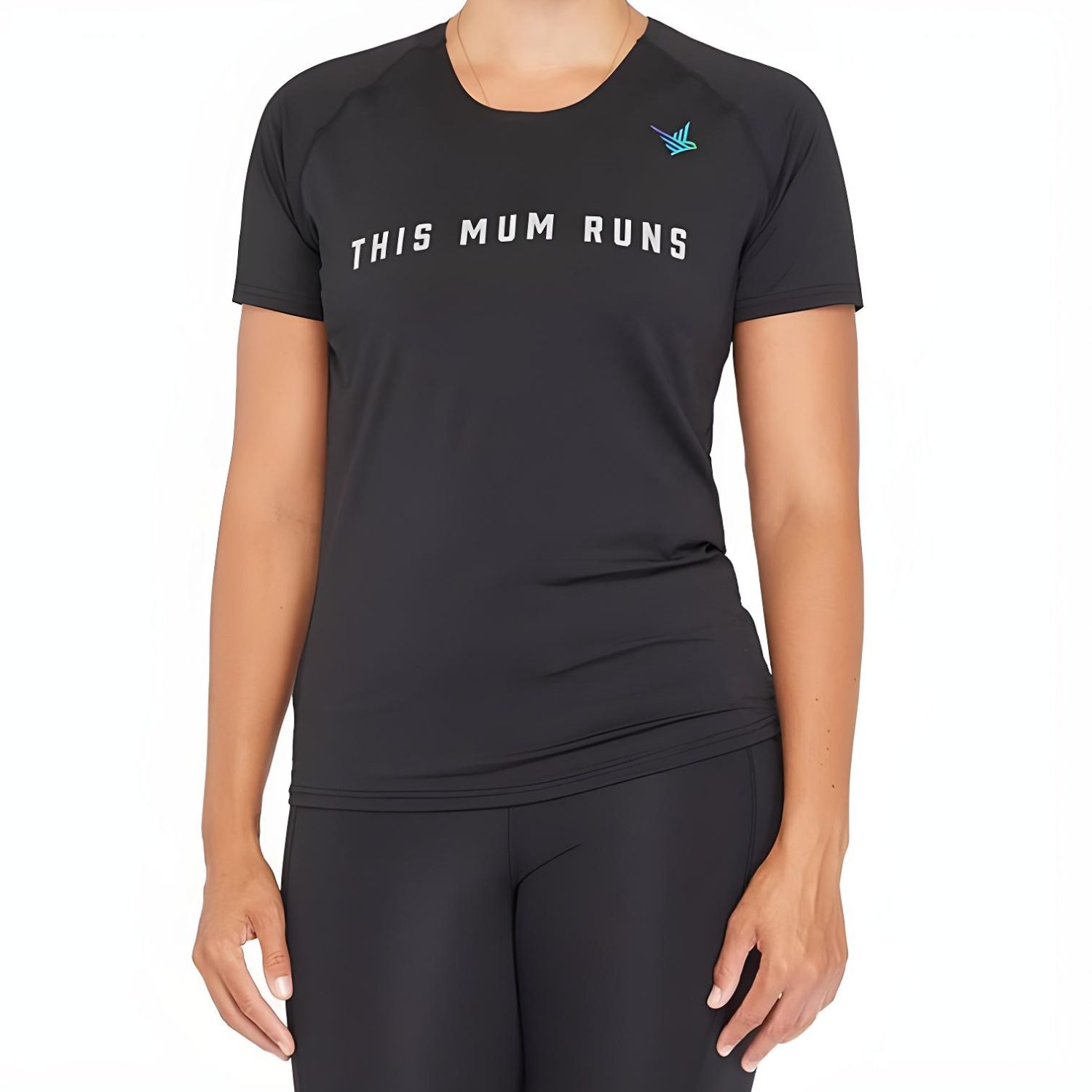 This Mum Runs Recycled T-Shirt (Black)