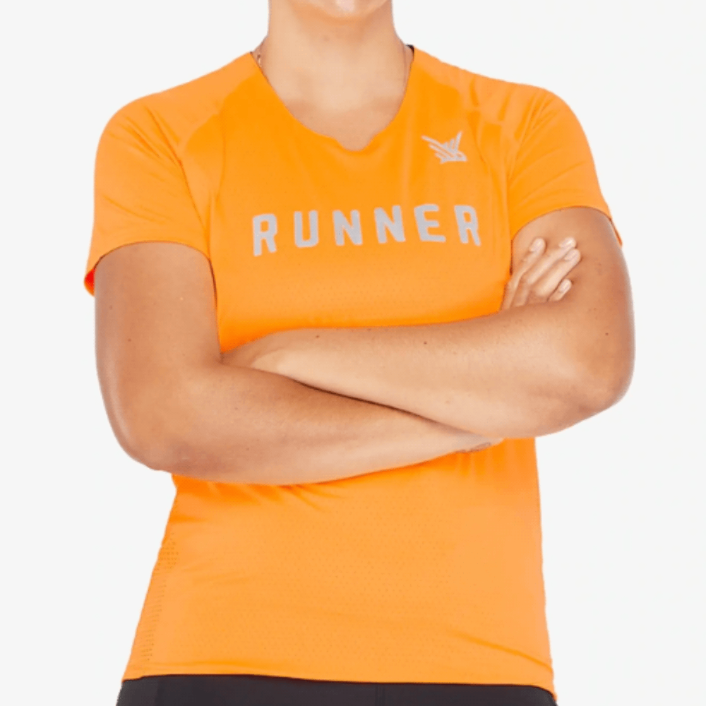 Runner Recycled T-Shirt (Vibrant Orange)