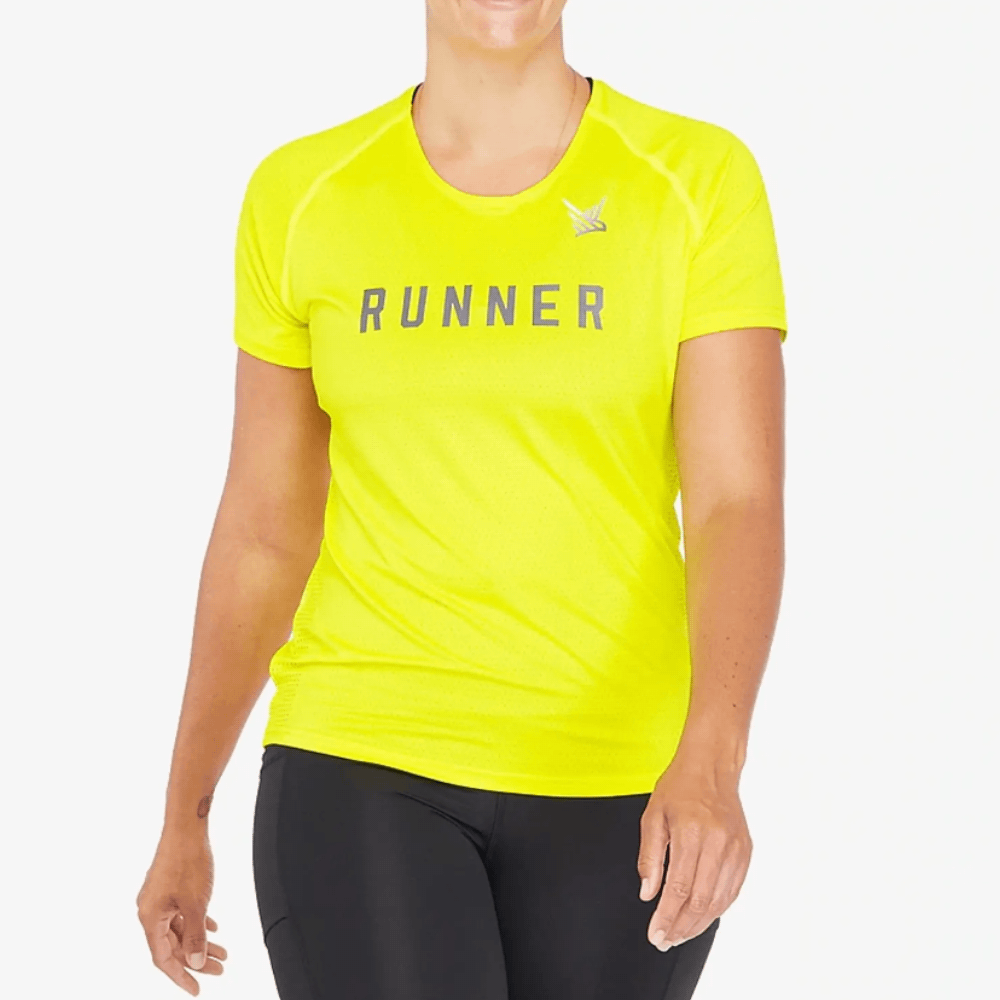 Runner Recycled T-Shirt (Bright Yellow)